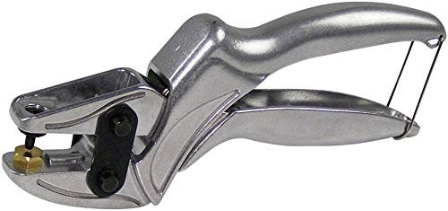 Berger & Schröter Pince perforatrice de qualité supérieure pour Cuir, Cuir synthétique, Tissu, Bracelets de Montre C, Ceinture, poinçons interchangeables 1 mm, 1,5 mm, 2 mm, Ouverture Automatique