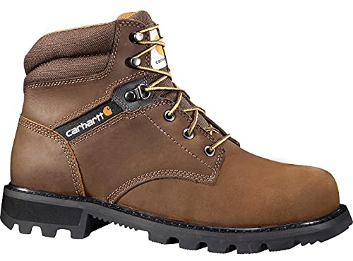 Carhartt Men's 6 Work Safety Toe NWP Work Boot, Crazy Horse Brown Oil Tanned, 10 M US