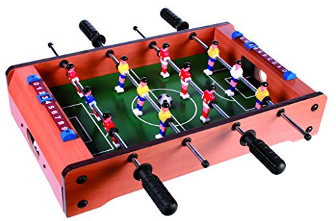 Sonstige - Calcio Balilla da Tavolo in Legno, Dimensioni: 51 X 31 Cm