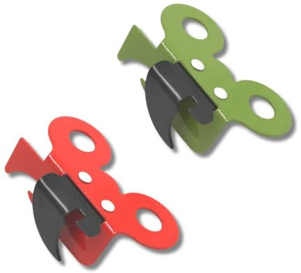 Fackelmann Abrelatas Papillon acero color rojo y negro 1 ud.