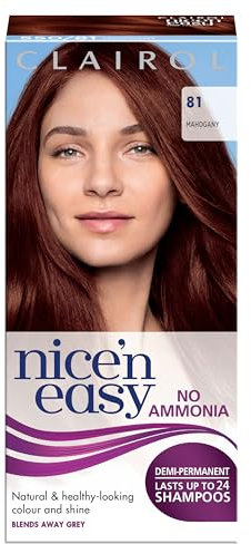 Clairol Nice'n Easy No Ammonia Hair Dye, 81 Mahogany