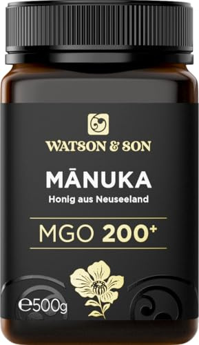 Watson & Son Manuka Honig MGO 200+ 500g | Premium Qualität aus Neuseeland