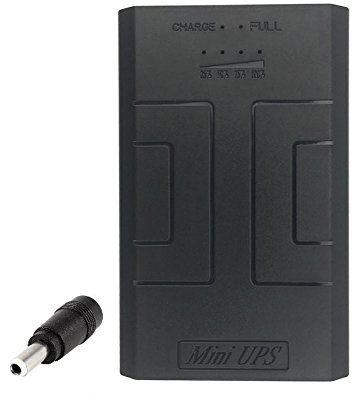 Mini UPS DC 12 V 2 A - Sistema de alimentación ininterrumpida para cámaras de vigilancia, modem, router, mini PC y otros dispositivos alimentados por 12 V