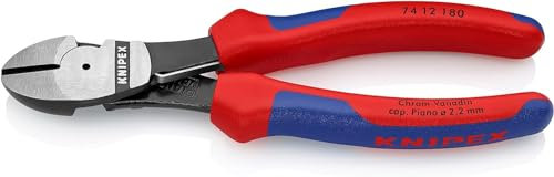 KNIPEX Kraft-Seitenschneider mit Comfort-Griffen 180 mm, 74 12 180