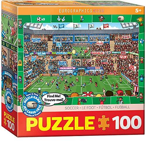 Puzzle Eurographics Kids Footballl -Spot & Find 100 Piezas