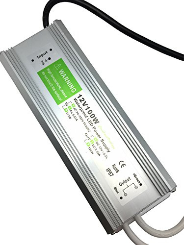 YXHL Transformador 100W LED Tira Módulo luces Conductor 12v Fuente de alimentación iluminación exterior impermeable Ac 90-265v iluminación transformador