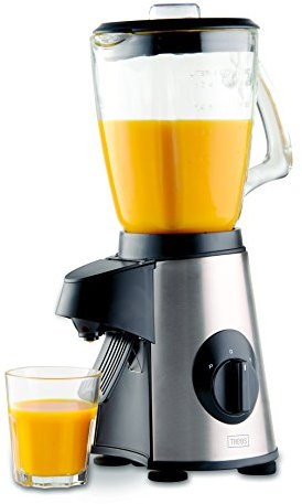 Trebs Standmixer aus rostfreiem Edelstahl 1,7 l, 500 Watt, mit Ausgießer und inkl. Rührstab, einfache Hinzugabe der Zutaten durch den Deckel