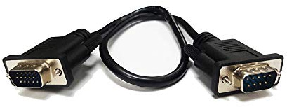 AllAboutAdapters CGA RGB DB - Cable adaptador VGA de 9 pines a HD de 15 pines