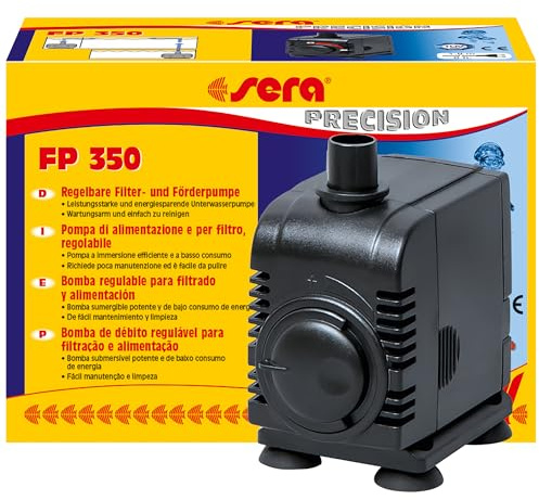 sera 30594 Bomba de Filtro y Suministro FP 350 - Bombas subacuáticas Regulables para acuarios de Agua Dulce y Salada