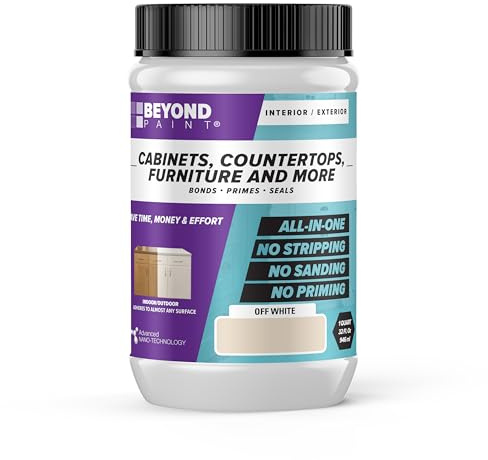 BEYOND PAINT - Furniture, Cabinets and More All-in-One Refinishing Paint Quart- Color: Off White