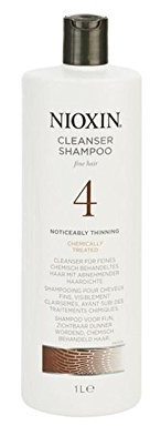 Nioxin System 4 Reiniger Shampoo Für Feines, Spürbar Ausdünnung, Chemisch Haar 1000Ml Behandelt (Packung mit 6)