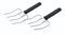 KitchenCraft Poultry Lifting Forks, Turkey and Meat Lifters, Stainless Steel, 22 x 9 cm, Set of 2, Black/Silver
