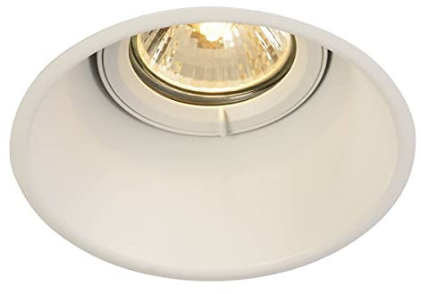 SLV encastrable en corne de T; 1 x GU10 230 V; clip plumes Blanc 113141