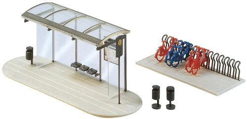 Faller Moderna pensilina per Autobus, Kit per modellismo, Piccolo e Adolescente, in plastica, Non Richiede Montaggio