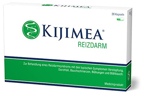 KIJIMEA® Reizdarm – Therapie bei Reizdarmsyndrom (Durchfall, Bauchschmerzen, Blähungen, Verstopfung) – klinisch belegte Wirksamkeit – vegan, glutenfrei, laktosefrei – 28 Kapseln