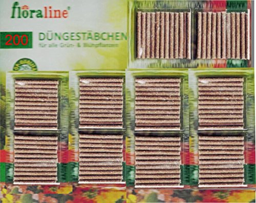 Düngestäbchen Floraline für Grünpflanzen und Blühpflanzen 5 x 40 Stück Set