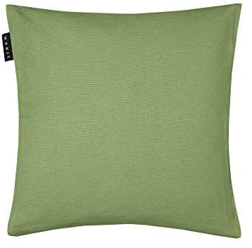 LINUM Annabell kuddfodral, 100% bomull, 40 x 40 cm, Mossgrön