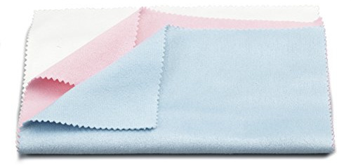 Tamiya 300087090 - Poliertuch-Set, 3 Stück, rosa/blau/weiss