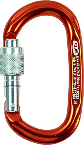 Climbing Technology Pillar SG, Moschettone Ovale Unisex-Adulto, Arancione, Unica