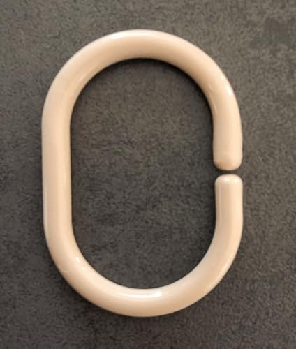 Leifheit C-Minor Duschvorhangringe 12 Stück Bahama Beige Duschzubehör Ringe