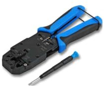EFB-Elektronik Crimpzange für Modularverbinder 4-8 polig, blau (E-MUC410)