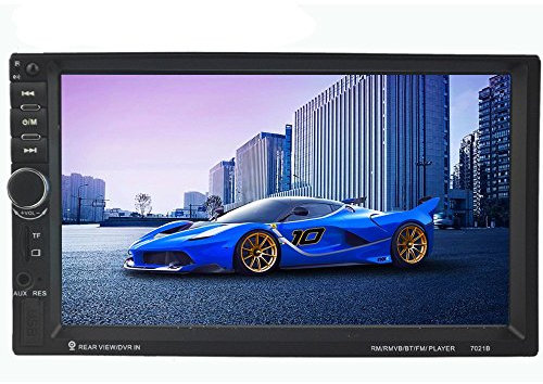 PolarLander schermo da 7 pollici 2 DIN Car Audio MP5 MP4 radio Bluetooth USB / TF / FM / Aux retrovisione di sostegno della macchina fotografica DVR ingresso Steering Wheel Control dello schermo di tocco