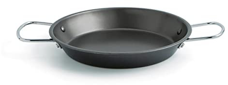 Quid Senia – Padella,padella in acciaio carbonato, ideale per Forni e piastre a induzione Nero 15 cm Nero