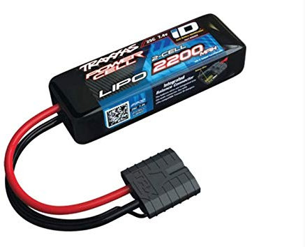 Traxxas Batterie pour modélisme (LiPo) 7,4 V 2200 mAh - Nombre de cellules : 2 25 C - Boîtier Rigide iD