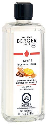 ampe Berger Aceite de fragancia – Elige tu aroma – naranja canela – 33 oz/1 litro.