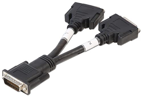 Lindy 41009 Adapterkabel schwarz, dms59 (lfh) auf 2X dvi-i