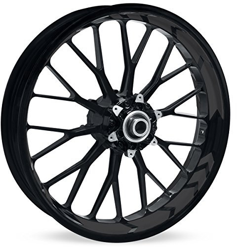 Motoking Felgenbettaufkleber im Racing Arrow Design - Komplettset für 16 bis 19 - Farbe & Breite wählbar