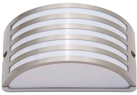 Brilliant Celica 96130/82 Außenwandleuchte Energiesparlampe, LED E27 60W Edelstahl Metallisch 13 x 25 x 12 cm