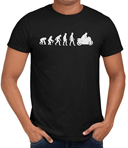 Getting Shirty Motorbike Biker Evolution T-Shirt