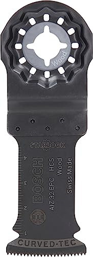 Bosch Home and Garden Lama Utensile Multifunzione Tagli dal Pieno Legno, nero, AIZ 32 EPC HCS 32 x 40 mm