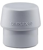 Halder 3203040 Impact Head for TPE-Mid Soft-Face Mallet, Multi-Colour, 40 mm