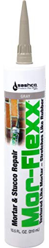 Sashco - FLX-P-GR-12 15020 Mor-Flexx Caulking for Mortar, 10.5 Ounce Cartridge, Gray (Pack of 12)
