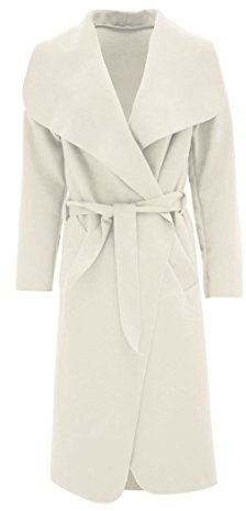 ITALIAN WATERFALL COAT, Cream, UK 8-14