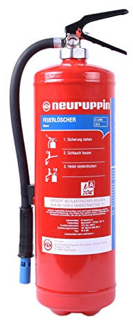 6L Wasserlöscher W6DS - Feuerlöscher 12 LE FLN Neuruppin (Instandhaltungsnachweis HausundWerkstatt24)
