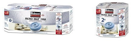 Rubson Recharge pour absorbeur d'humidité AERO 360° : 6 recharges + 2 recharges offertes : ( soit 8 recharges de 450 gr)