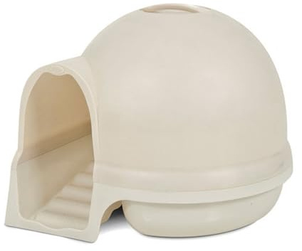 Petmate Booda Clean Step Cat Litter Box Dome, Pearl White