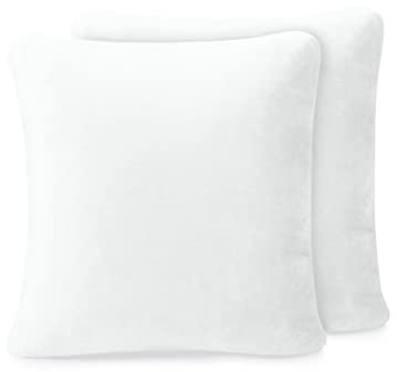 Amago - Kissenbezug 2er Set, Cashmere-Feeling, 50 x 50 cm - Wollweiß