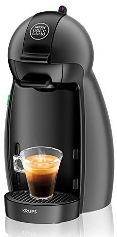 Krups Nescafé Dolce Gusto Piccolo Kaffeekapselmaschine, KP 100B, manuell, anthrazit