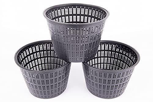 Round Baskets Pond Garden Planting Plants - Pack of 3 (Small 13x11cm)