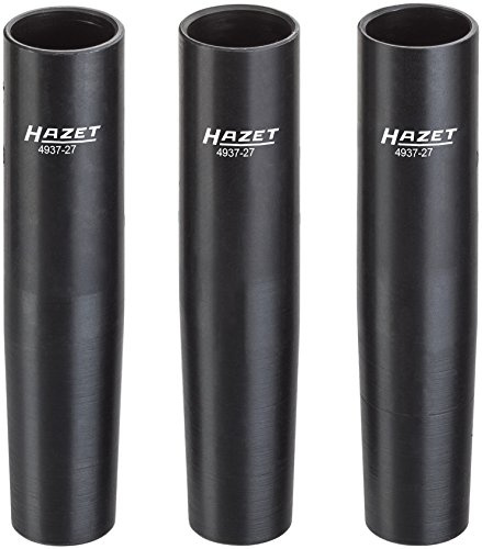 Hazet NKW Zentrierhülsen-Satz 4937-27/3 ∙ vierkant Hohl 12,5 mm (1/2 Zoll) ∙ Gesamtlänge: 115 mm ∙ Anzahl Werkzeuge: 3, 1 Stück