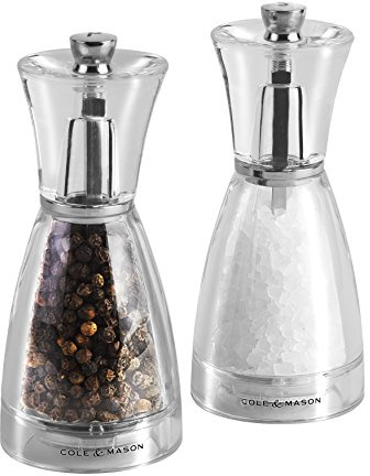 Cole & Mason Precision Grind 12.5 cm Pina Acrylic Salt & Pepper Mill Gift Set