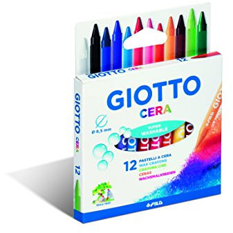 Giotto 281200 - Pastelli a Cera in Astuccio da 12 Colori