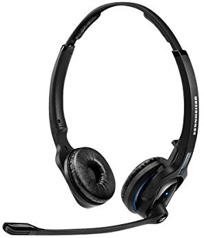 Sennheiser DW Pro 2 Binaural Headphones - Black - Audio Headphones (Calling Center/Office, 5-45 °C, -20-70 °C, Binaural, Headband, Black)