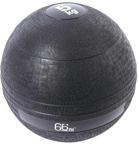 66fit Unisex-Adult Slam Ball, Schwarz, 5 kg