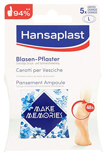 Hansaplast Sos Cerotti per Vesciche Grandi - 2 Pacchi da 5 Pezzi