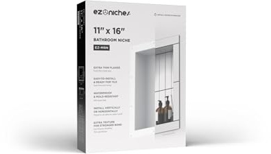 EZ-NICHES - USA - Ready for Tile Niche Preformed Bathroom Recess It Shower Shampoo Shelf (11 X 16)